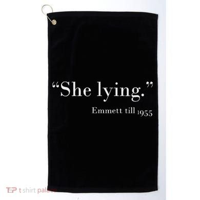 She Lying Emmett Till 1955 Golf Towel
