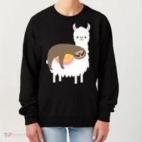 Sleeping Sloth On A Llama  Women's Sweatshirt thumb 0
