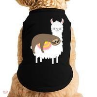 Sleeping Sloth On A Llama  Doggie Tank thumb 0