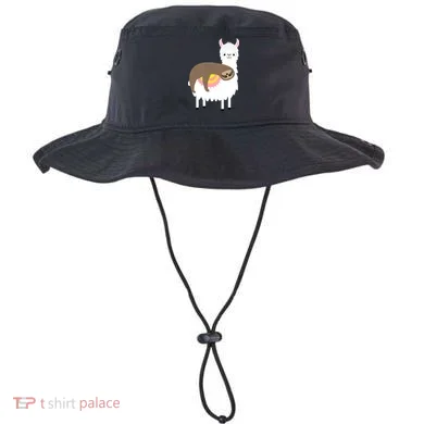 Sleeping Sloth On A Llama  Bucket Hat