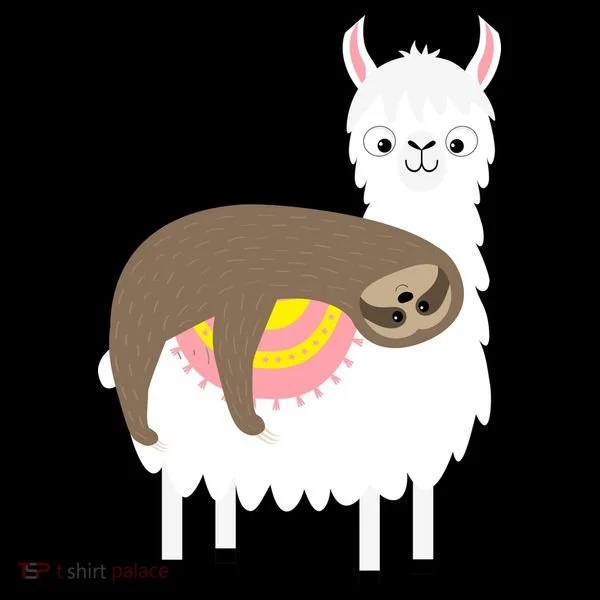 Sleeping Sloth On A Llama  Coffee Mug