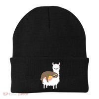 Sleeping Sloth On A Llama  Beanie thumb 0