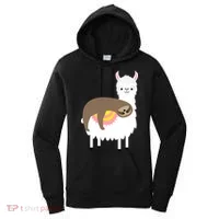 Sleeping Sloth On A Llama  Women's Hoodie thumb 0