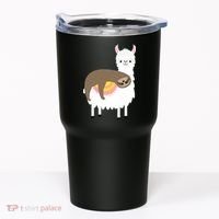 Sleeping Sloth On A Llama  Tumbler thumb 0