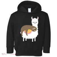 Sleeping Sloth On A Llama  Toddler Hoodie thumb 0