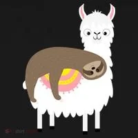 Sleeping Sloth On A Llama  Toddler Hoodie thumb 2
