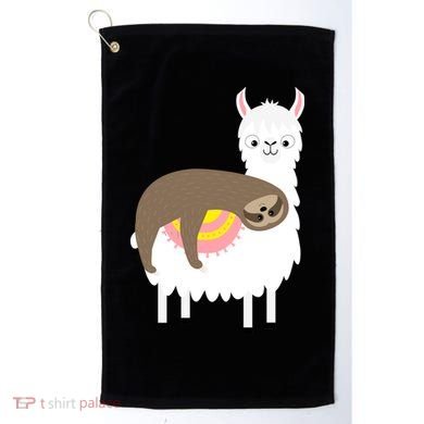 Sleeping Sloth On A Llama  Golf Towel