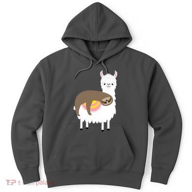 Sleeping Sloth On A Llama  Hoodie