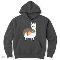 Sleeping Sloth On A Llama  Hoodie thumb 0