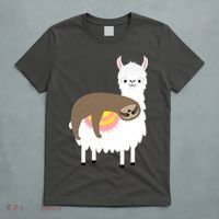 Sleeping Sloth On A Llama  T-Shirt thumb 5