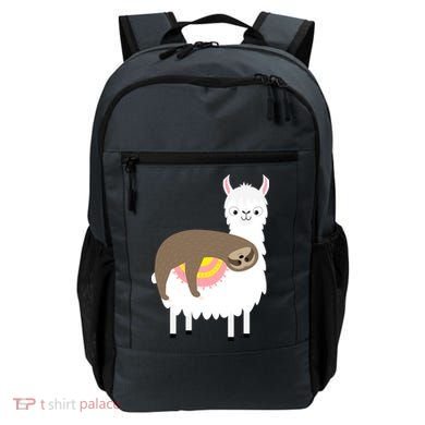 Sleeping Sloth On A Llama  Backpack