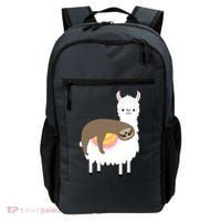 Sleeping Sloth On A Llama  Backpack thumb 0