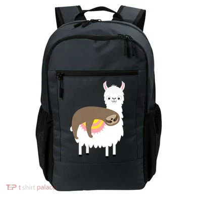 Sleeping Sloth On A Llama  Backpack