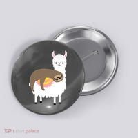 Sleeping Sloth On A Llama  Button thumb 0