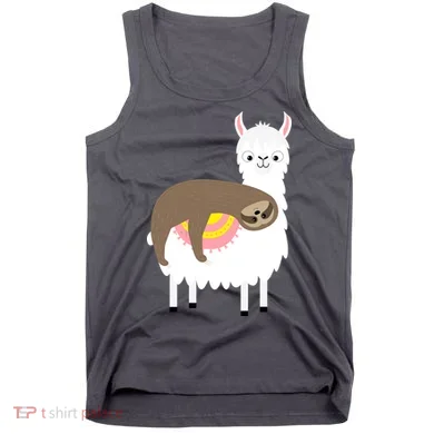 Sleeping Sloth On A Llama  Tank Top
