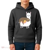 Sleeping Sloth On A Llama  Kids Hoodie thumb 4