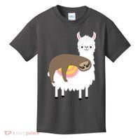 Sleeping Sloth On A Llama  Kids T-Shirt thumb 0