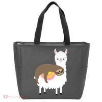 Sleeping Sloth On A Llama  Tote Bag thumb 0
