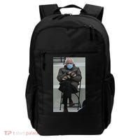Sleepy Bernie Sanders Mittens Sitting Inauguration Backpack thumb 0