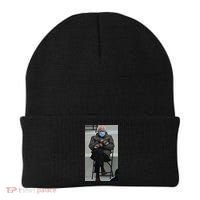 Sleepy Bernie Sanders Mittens Sitting Inauguration Beanie thumb 0