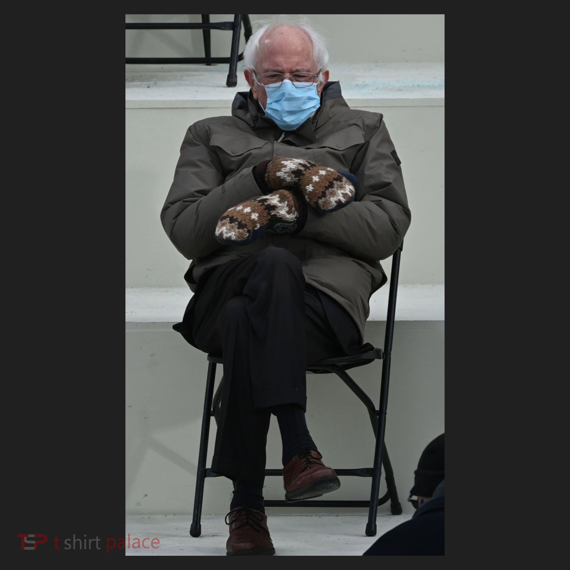 Sleepy Bernie Sanders Mittens Sitting Inauguration Tumbler
