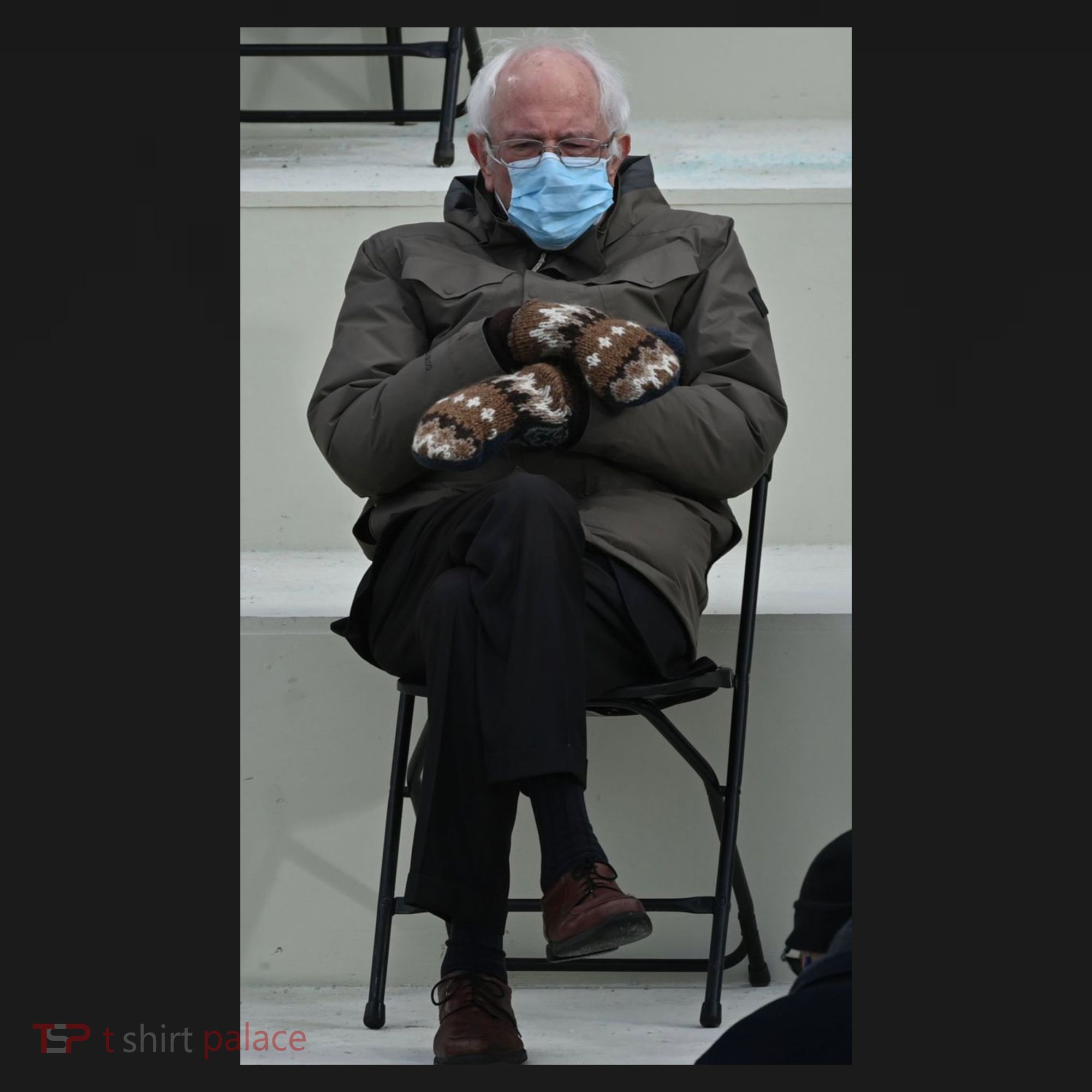 Sleepy Bernie Sanders Mittens Sitting Inauguration Tote Bag