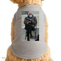 Sleepy Bernie Sanders Mittens Sitting Inauguration Doggie Tank thumb 0