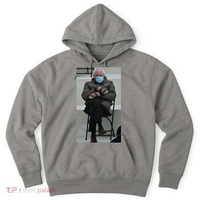 Sleepy Bernie Sanders Mittens Sitting Inauguration Hoodie