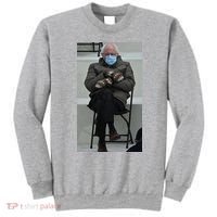 Sleepy Bernie Sanders Mittens Sitting Inauguration Sweatshirt thumb 0