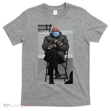 Sleepy Bernie Sanders Mittens Sitting Inauguration T-Shirt