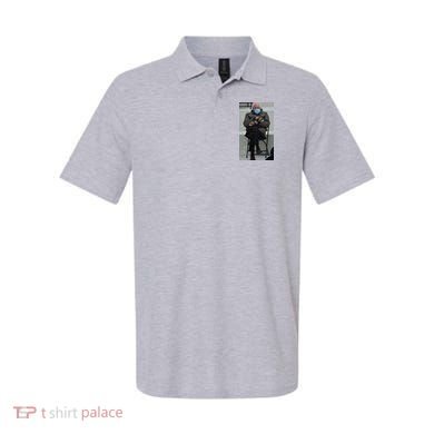 Sleepy Bernie Sanders Mittens Sitting Inauguration Polo