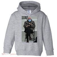 Sleepy Bernie Sanders Mittens Sitting Inauguration Toddler Hoodie thumb 0