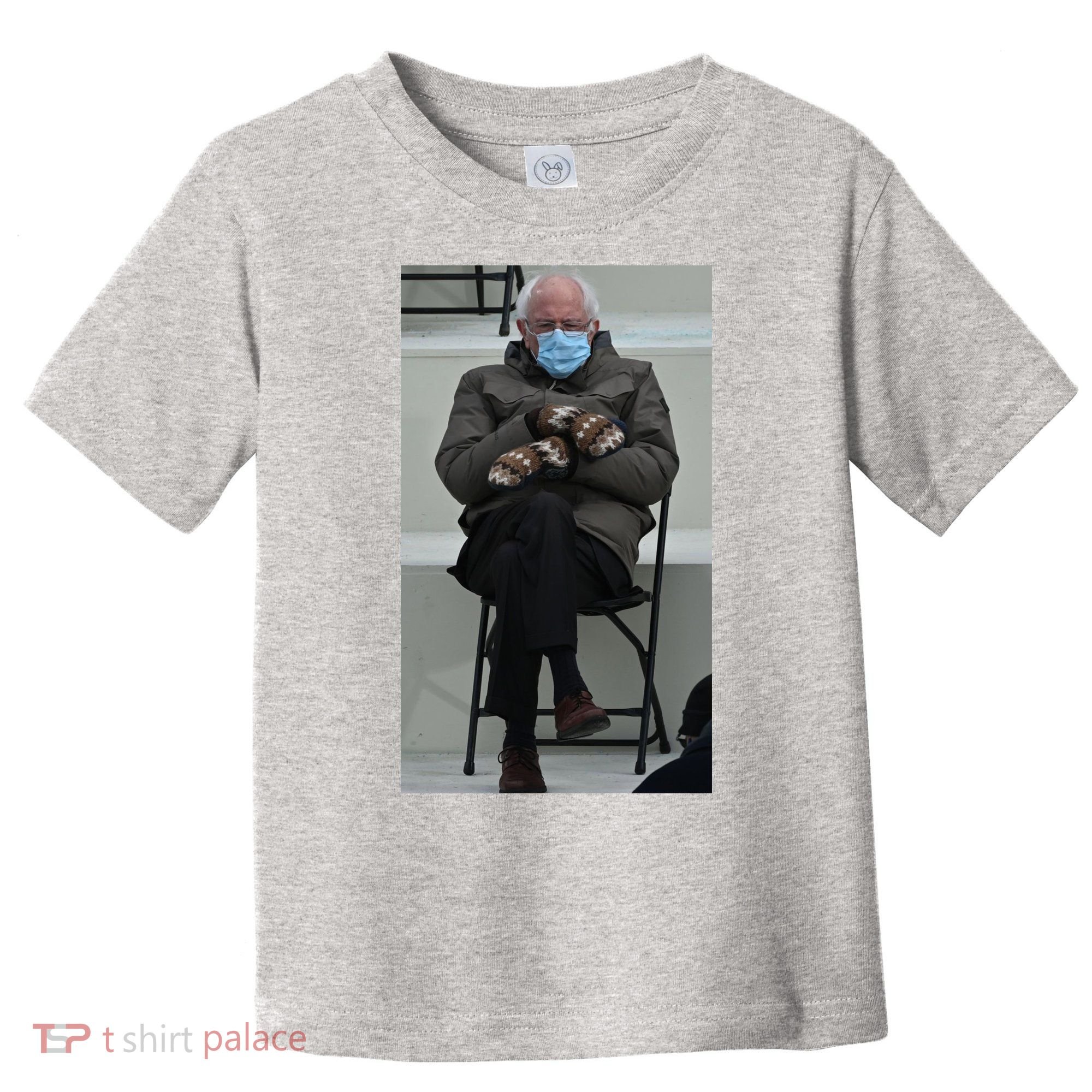 Sleepy Bernie Sanders Mittens Sitting Inauguration Toddler T-Shirt