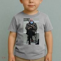 Sleepy Bernie Sanders Mittens Sitting Inauguration Toddler T-Shirt thumb 2