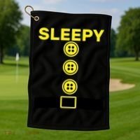 Sleepy Dwarf Golf Towel thumb 1