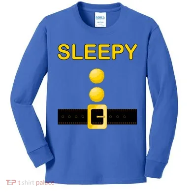 Sleepy Dwarf Costume Kids Long Sleeve Shirt