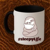 Sleepy Life Sloth Coffee Mug thumb 2