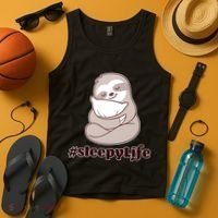 Sleepy Life Sloth Tank Top thumb 4