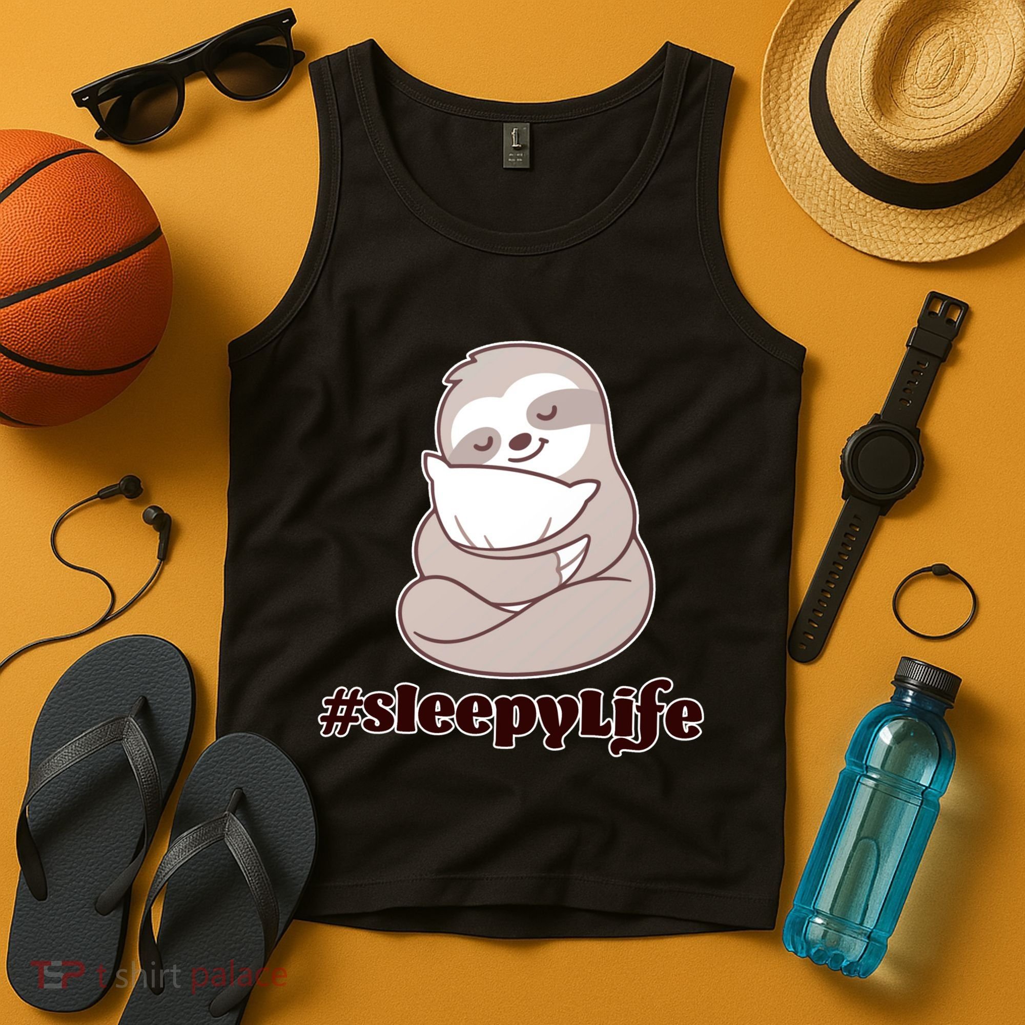 Sleepy Life Sloth Tank Top
