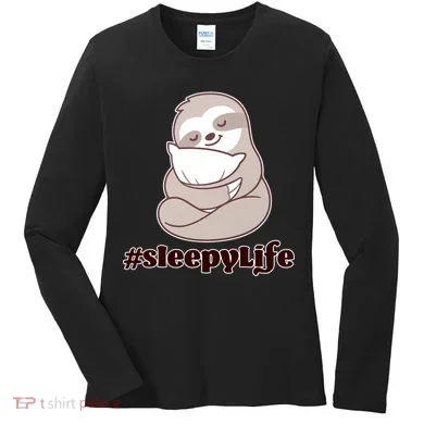 Sleepy Life Sloth Women's Long Sleeve Shirt