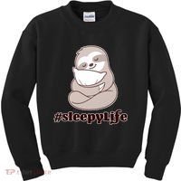 Sleepy Life Sloth Kids Sweatshirt thumb 0