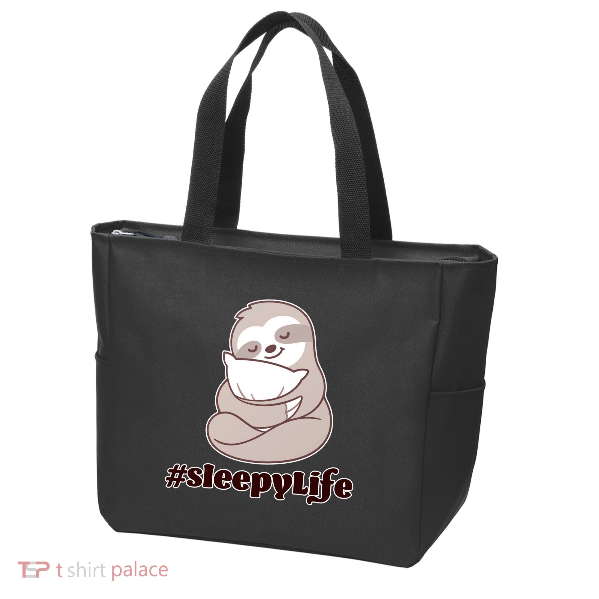 Sleepy Life Sloth Tote Bag