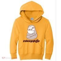 Sleepy Life Sloth Kids Hoodie thumb 0