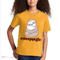 Sleepy Life Sloth Kids T-Shirt thumb 2