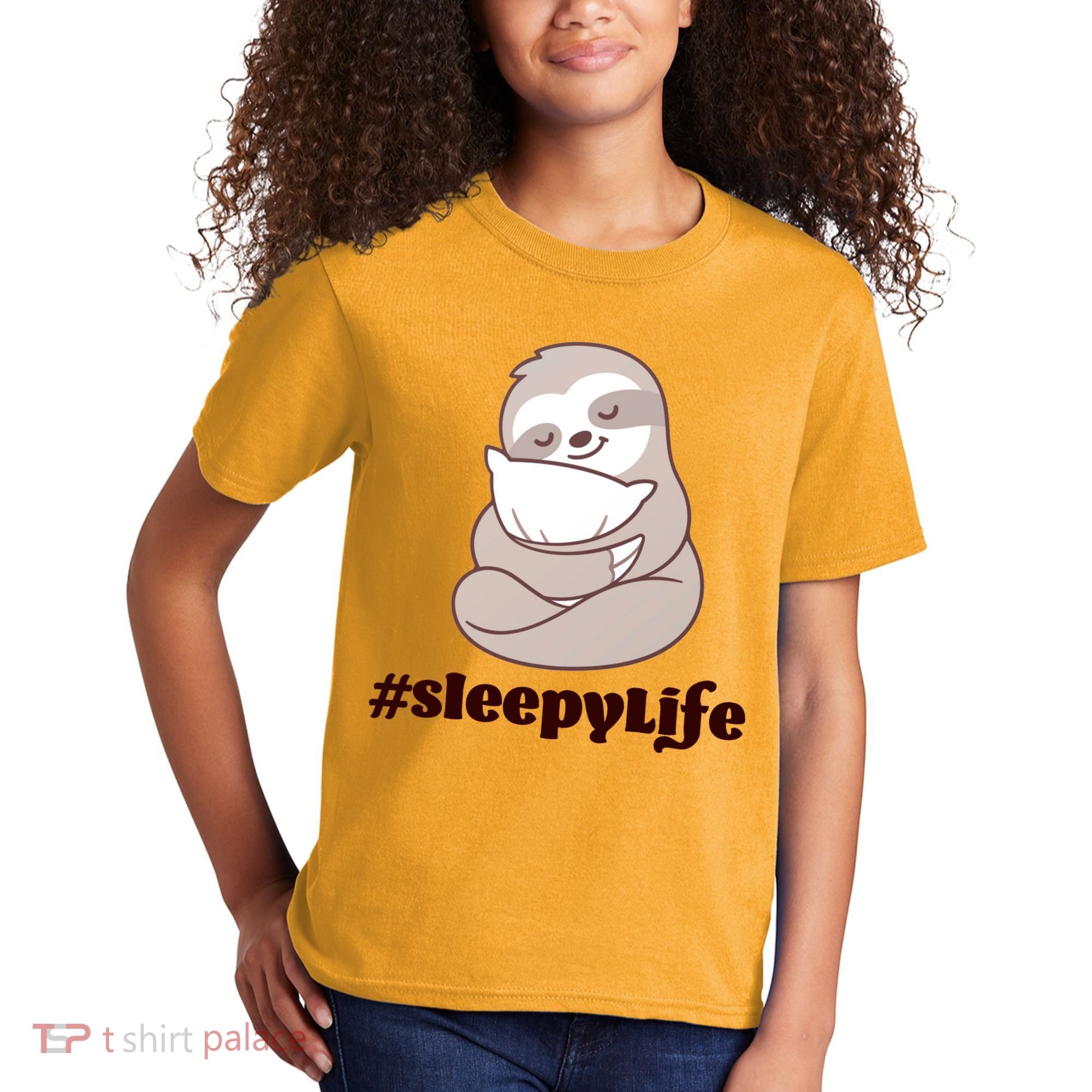 Sleepy Life Sloth Kids T-Shirt