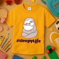 Sleepy Life Sloth Kids T-Shirt thumb 3