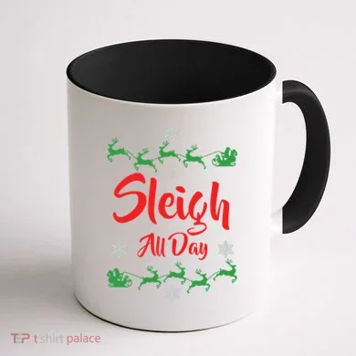 Sleigh All Day Coffee Mug back