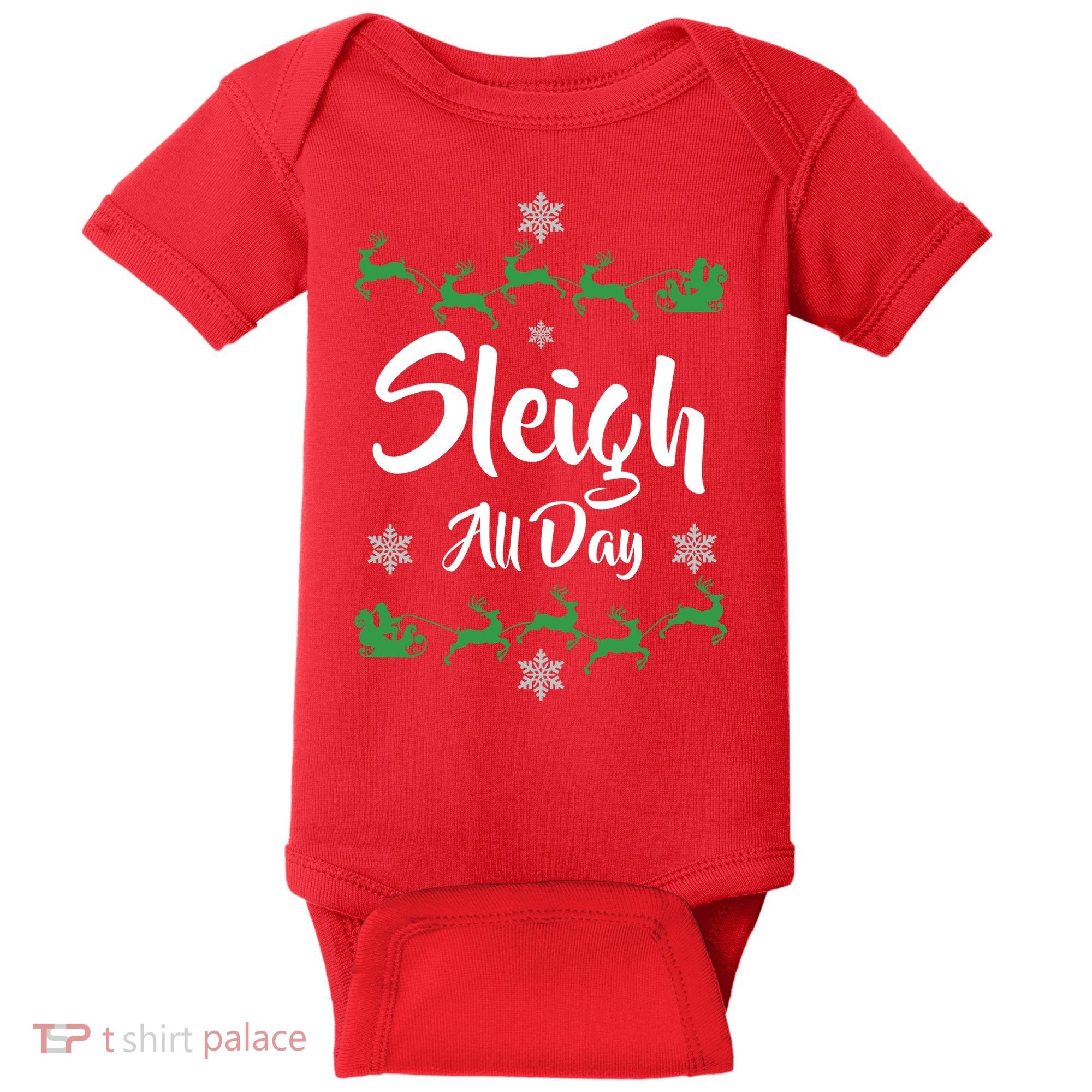 Sleigh All Day Baby Bodysuit