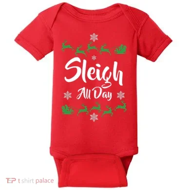Sleigh All Day Baby Bodysuit