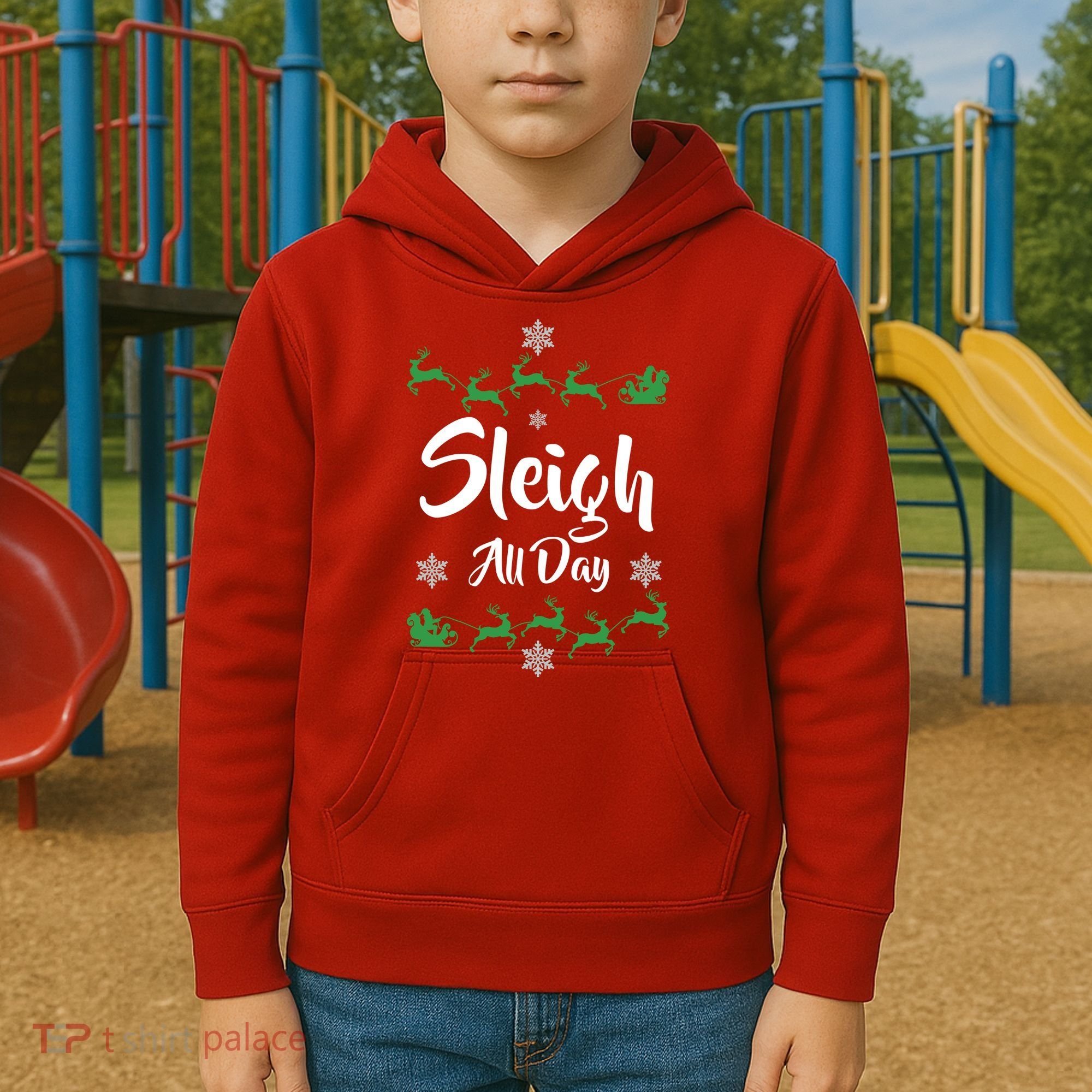 Sleigh All Day Kids Hoodie